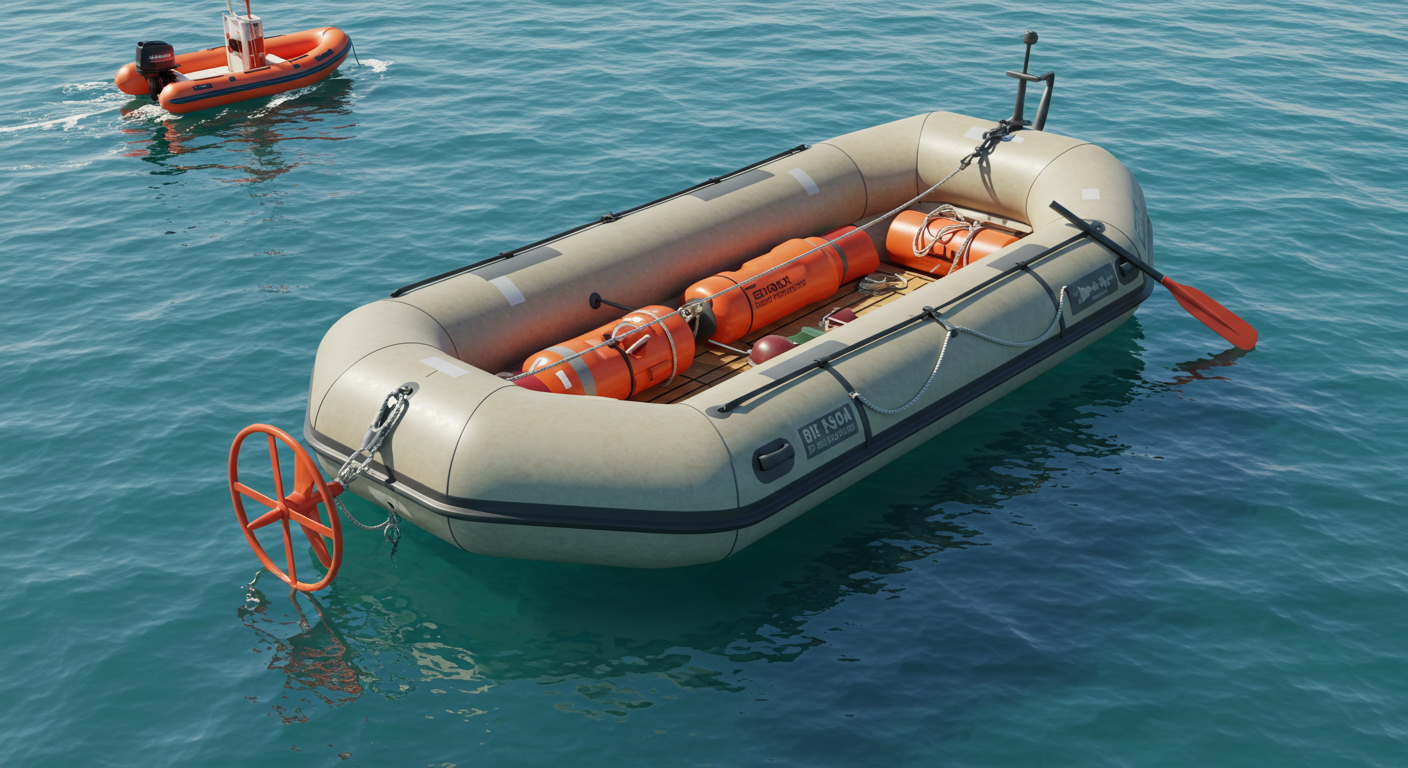 Life Rafts Propellers Rudders & Anchors