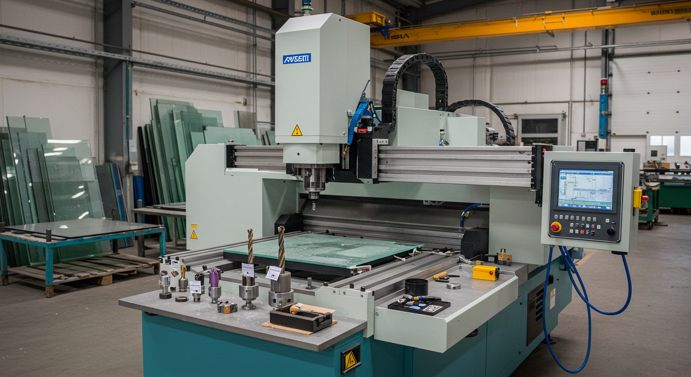 glass drilling and milling machine