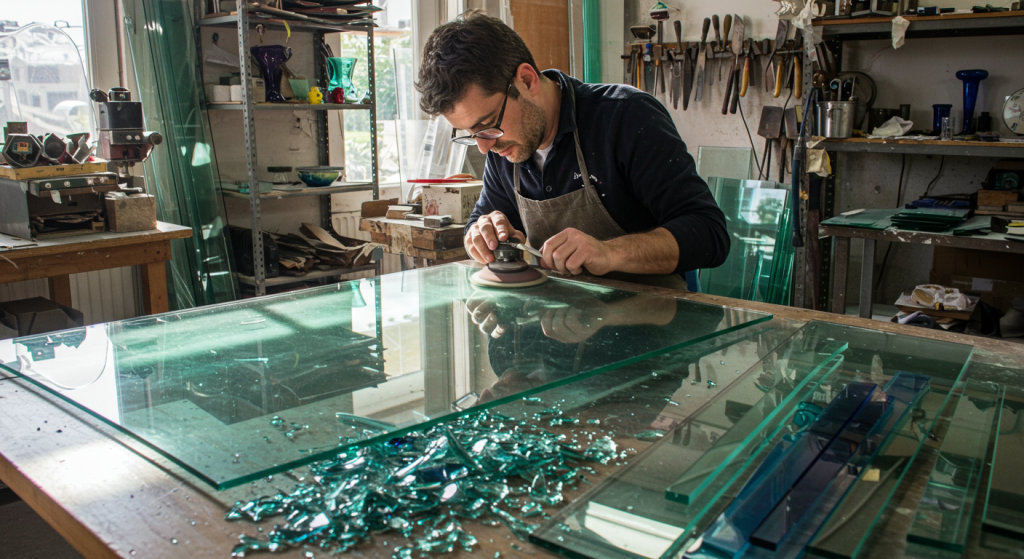 glass cutting and polishing
