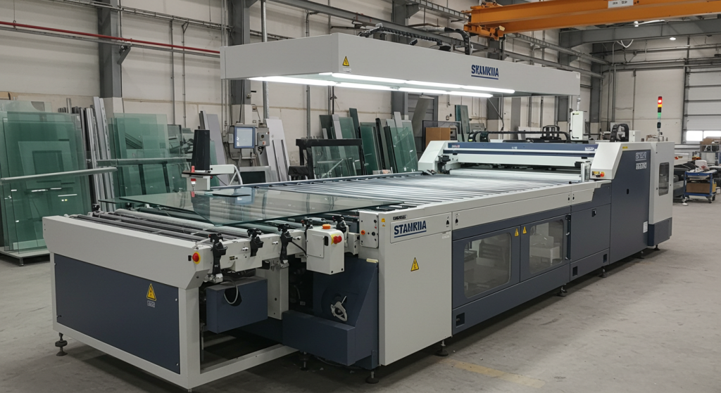straight line glass polishing machine