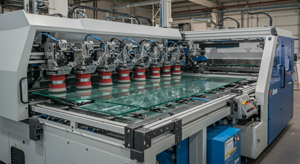 industrial glass polishing machine