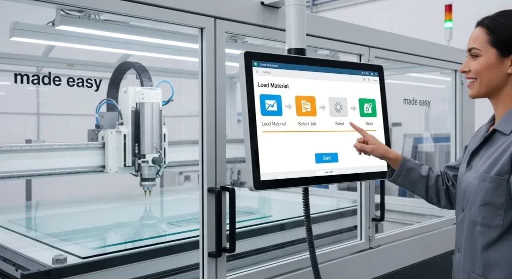 CNC Glass Working Center Setup Made Easy