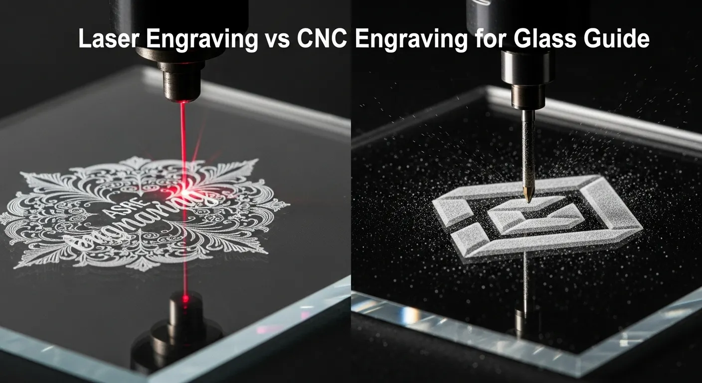 Laser Engraving vs CNC Engraving for Glass Guide