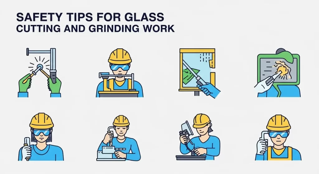 Safety Tips for Glass Cutting and Grinding Work